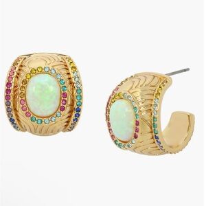 Kurt Geiger Southbank Opal Hoop Earrings